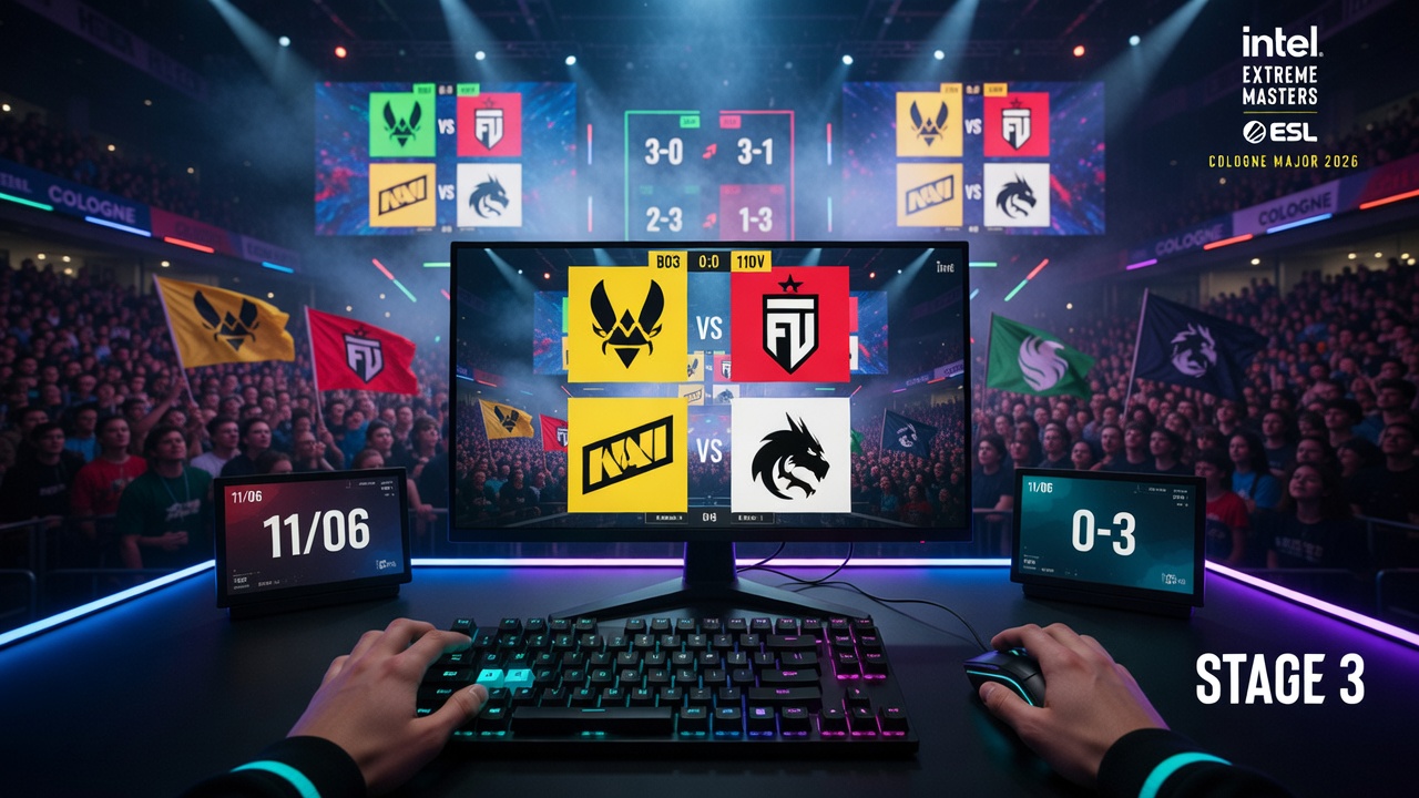 IEM Cologne 2026 llega al Stage 3 con 16 equipos en disputa IEM Cologne 2026 llega al Stage 3 con 16 equipos en disputa