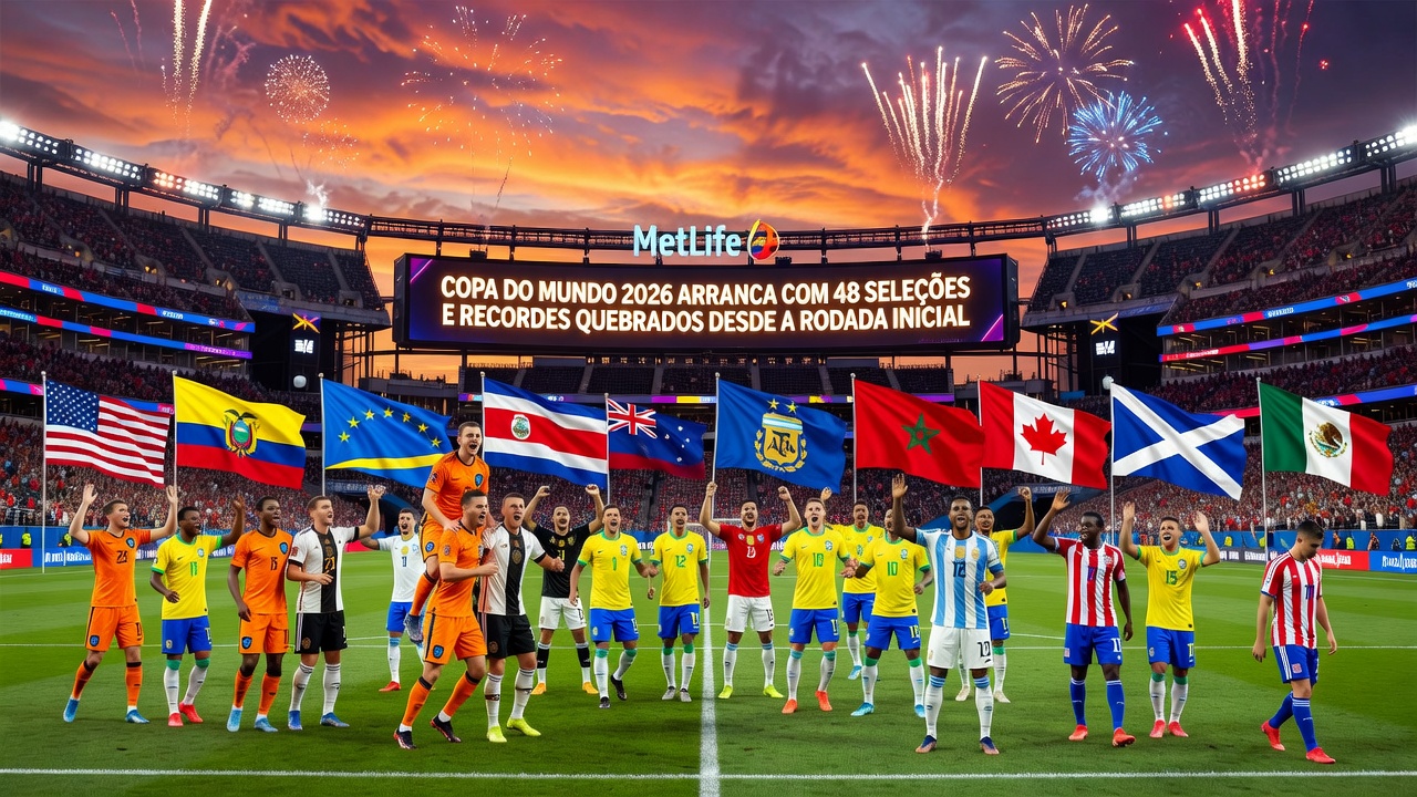 Copa do Mundo 2026 arranca com 48 seleções e recordes quebrados desde a rodada inicial