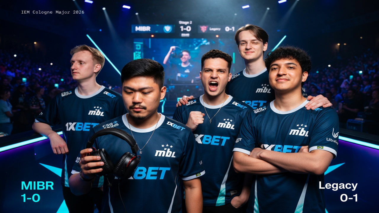 MIBR supera a Legacy por 13:8 na partida de estreia do IEM Cologne Major 2026