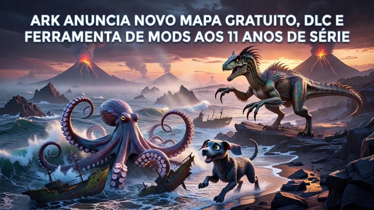 ARK anuncia novo mapa gratuito, DLC e ferramenta de mods aos 11 anos de série