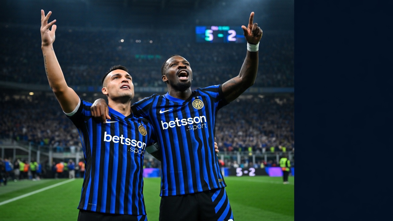 Inter Milan massacra a Roma por 5 a 2 e se mantém isolada no topo da Serie A