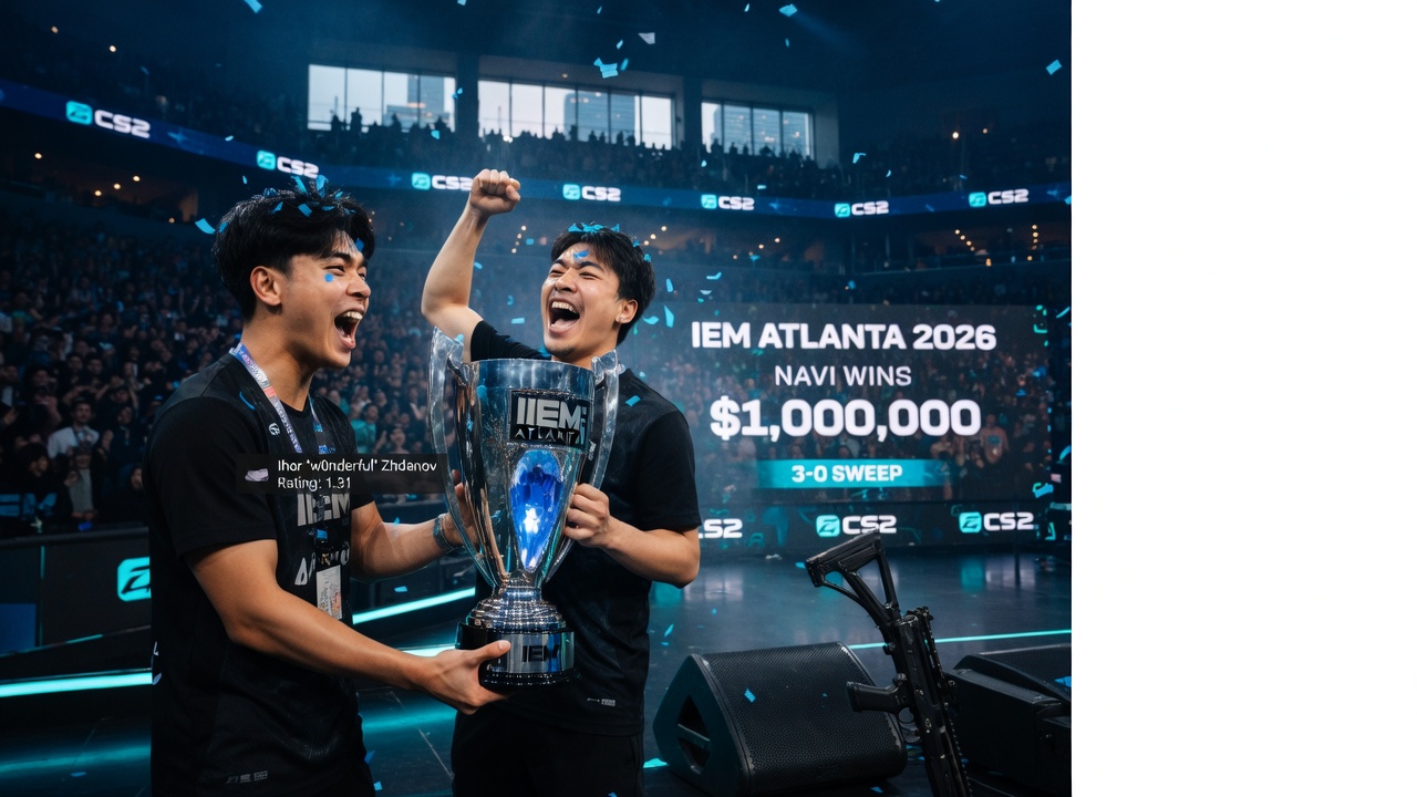 NAVI IEM Atlanta 2026 জিতল এবং টুর্নামেন্টে কামব্যাকে ১ মিলিয়ন ডলার পকেটে পুরল NAVI IEM Atlanta 2026 জিতল এবং টুর্নামেন্টে কামব্যাকে ১ মিলিয়ন ডলার পকেটে পুরল