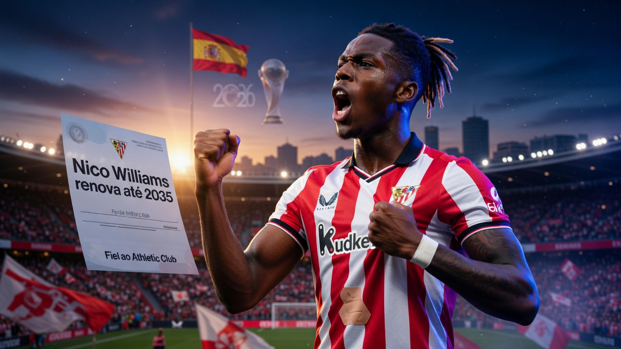 Nico Williams rules out an exit and wants to fulfil his contract until 2035 at Athletic Nico Williams rules out an exit and wants to fulfil his contract until 2035 at Athletic