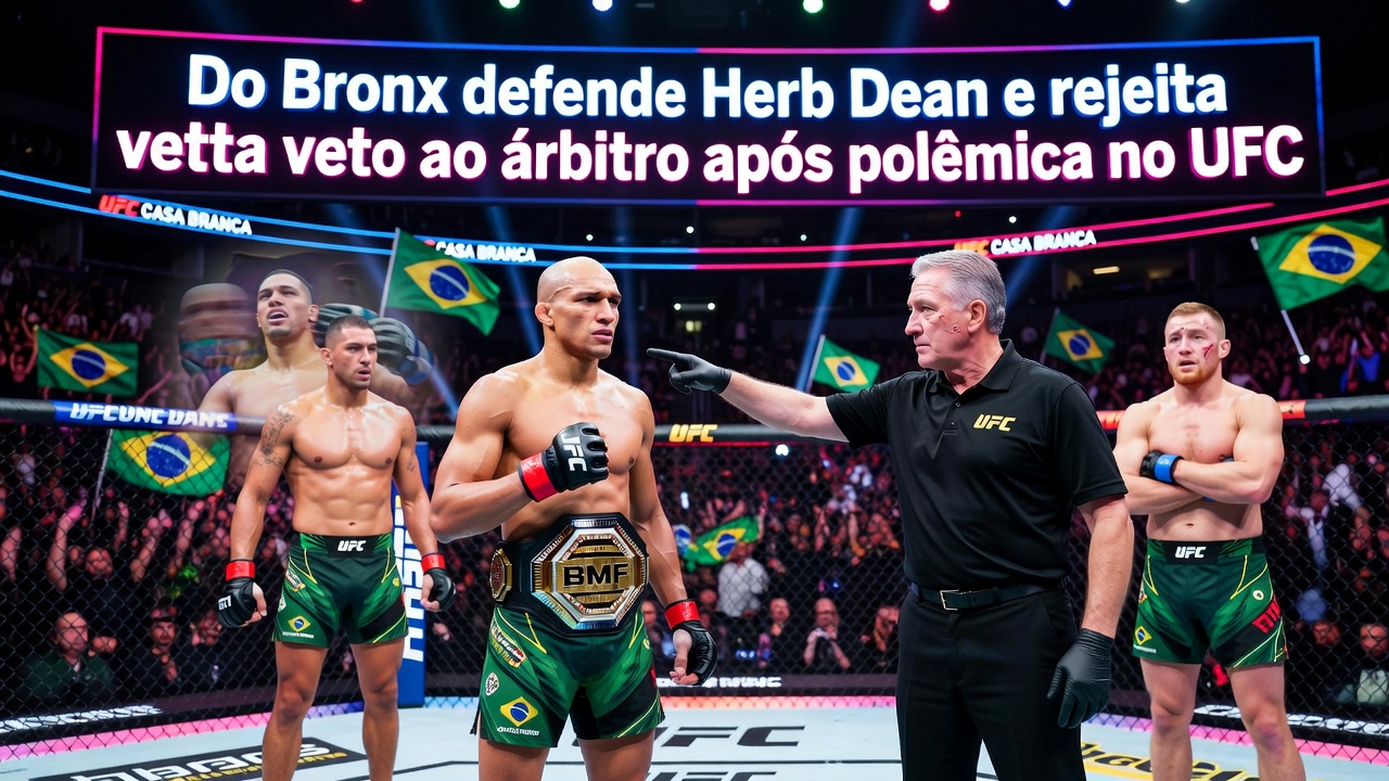 Do Bronx defende Herb Dean e rejeita veto ao árbitro após polêmica no UFC Do Bronx defende Herb Dean e rejeita veto ao árbitro após polêmica no UFC