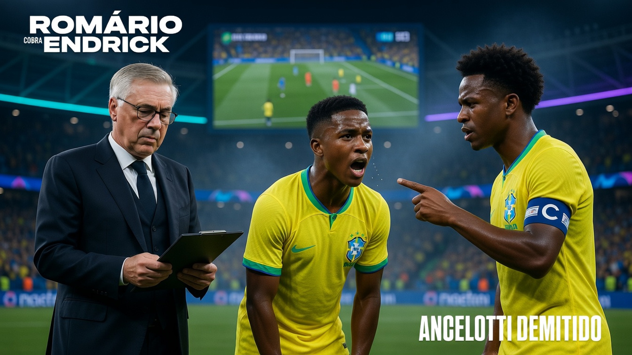 Romário krytykuje Endricka za zmarnowaną szansę i domaga się zwolnienia Ancelottiego