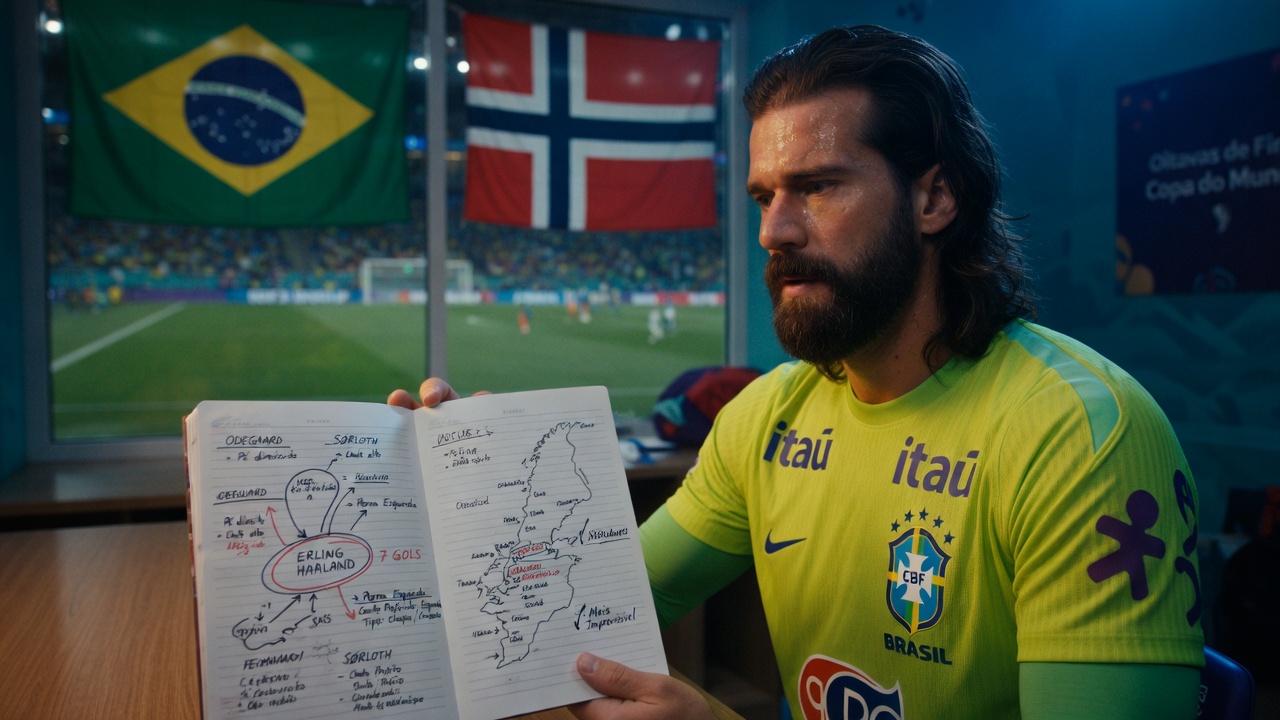 Cola de Alisson revelada: o plano do goleiro para parar a Noruega nas penalidades Cola de Alisson revelada: o plano do goleiro para parar a Noruega nas penalidades