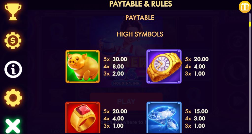 Bonuses and symbols