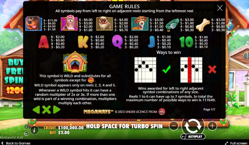 Symbols in the game