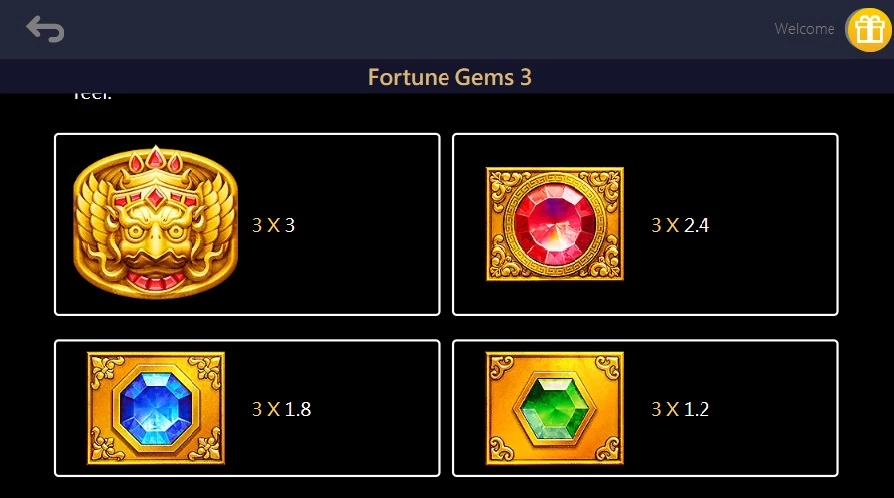 Symbols in the game