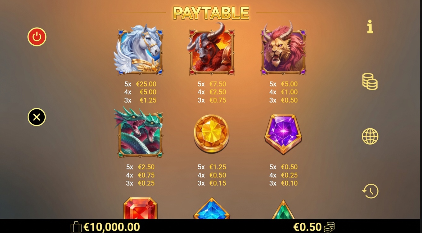 Symbols in the game