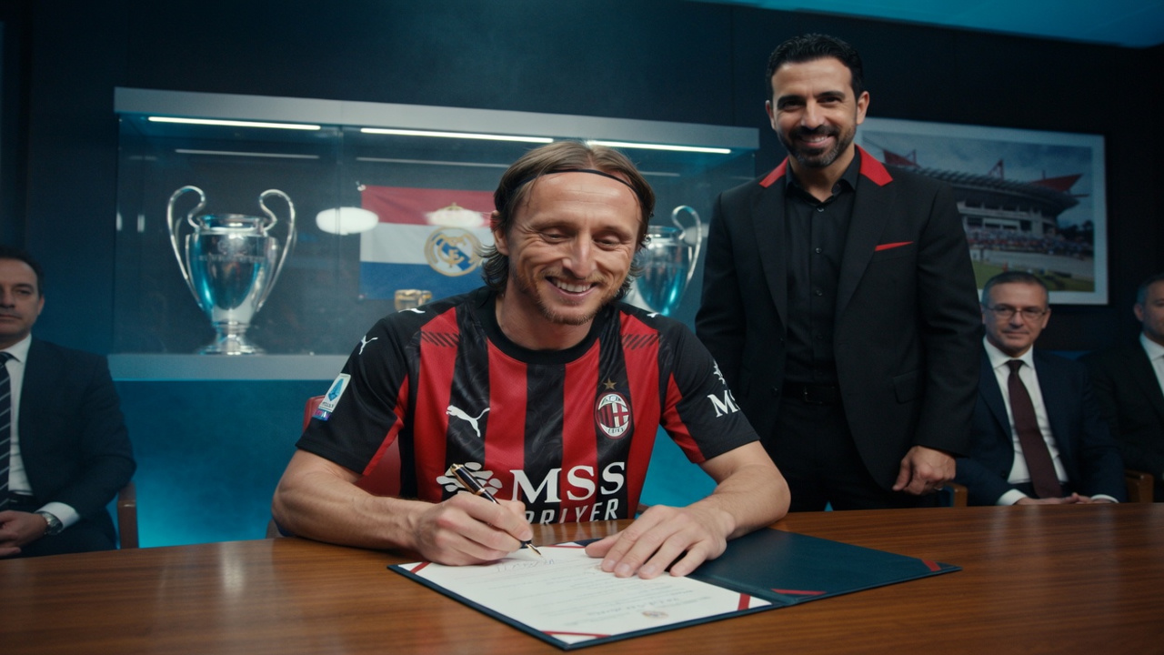 Modric renews with Milan for another season