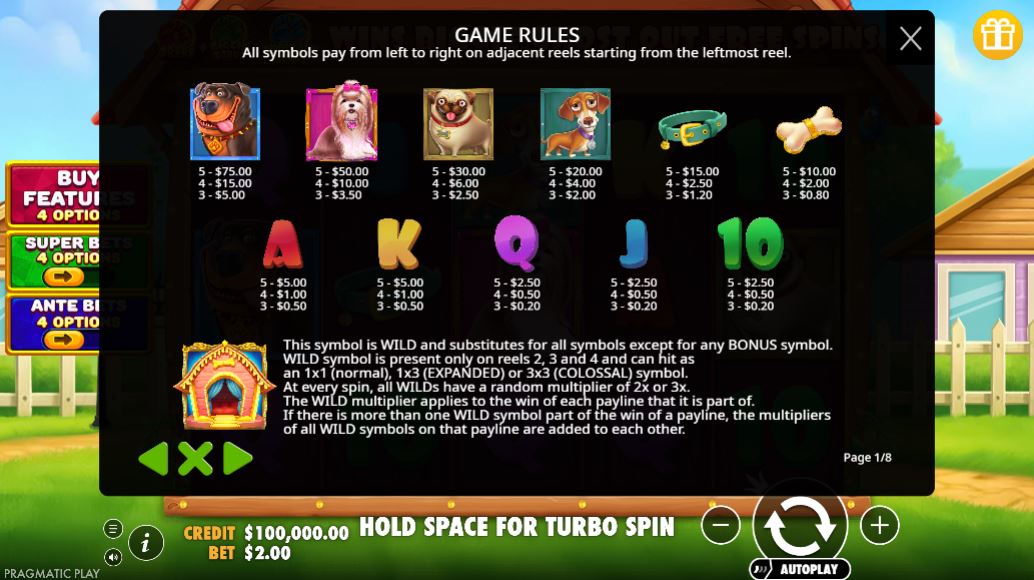 Bonuses and symbols