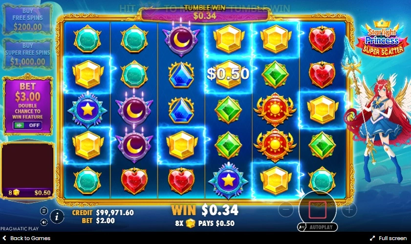 Starlight Princess Super Scatter advantages and limitations