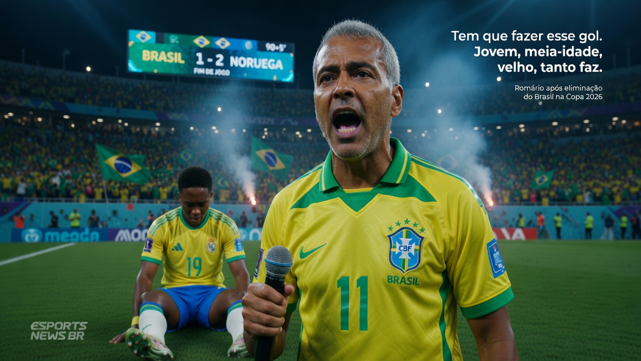 Romário destruiu Endrick após eliminação do Brasil na Copa 2026 Romário destruiu Endrick após eliminação do Brasil na Copa 2026