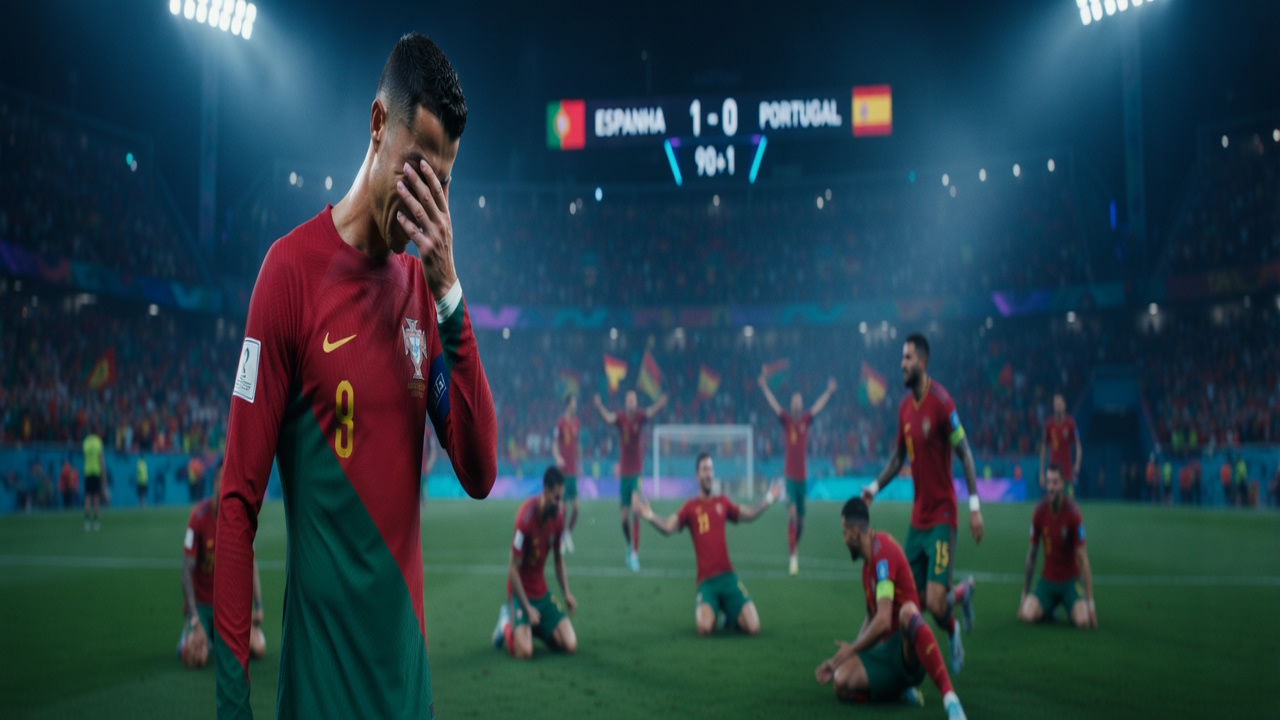 Espanha elimina Portugal na prorrogação e Ronaldo se despede do Mundial em lágrimas Espanha elimina Portugal na prorrogação e Ronaldo se despede do Mundial em lágrimas