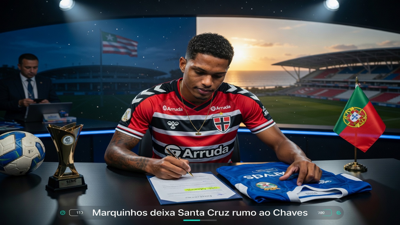 Marquinhos deixa o Santa Cruz e assina com clube da Segunda Divisão de Portugal