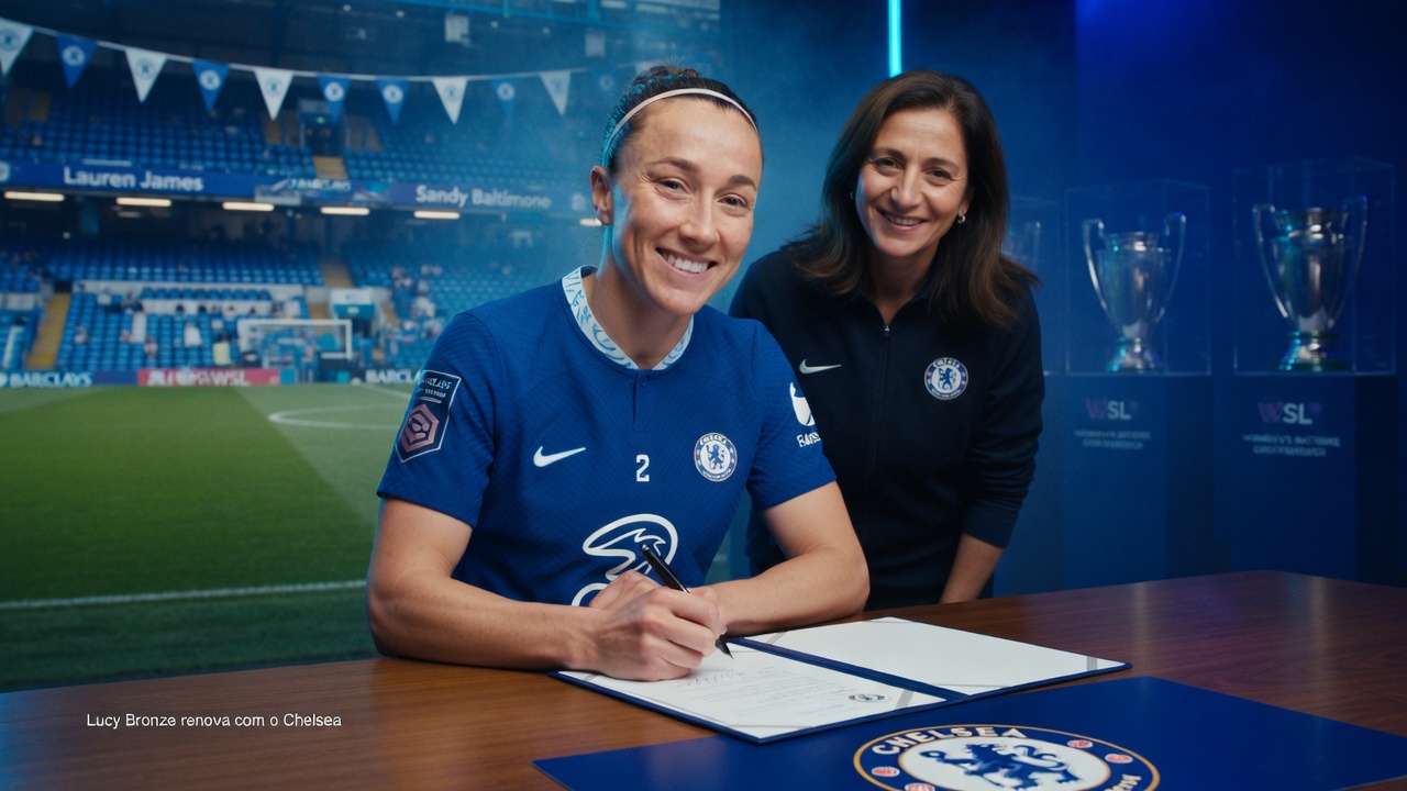 Lucy Bronze renova com o Chelsea por mais uma temporada
