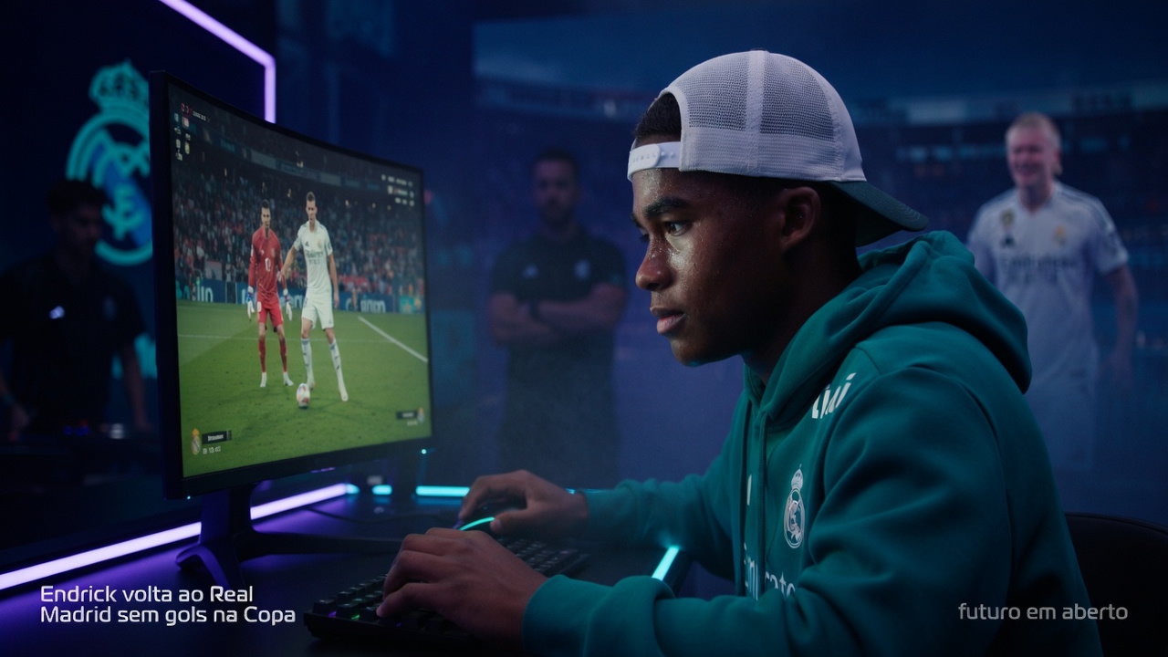 Endrick volta ao Real Madrid sem gols na Copa e com futuro em aberto