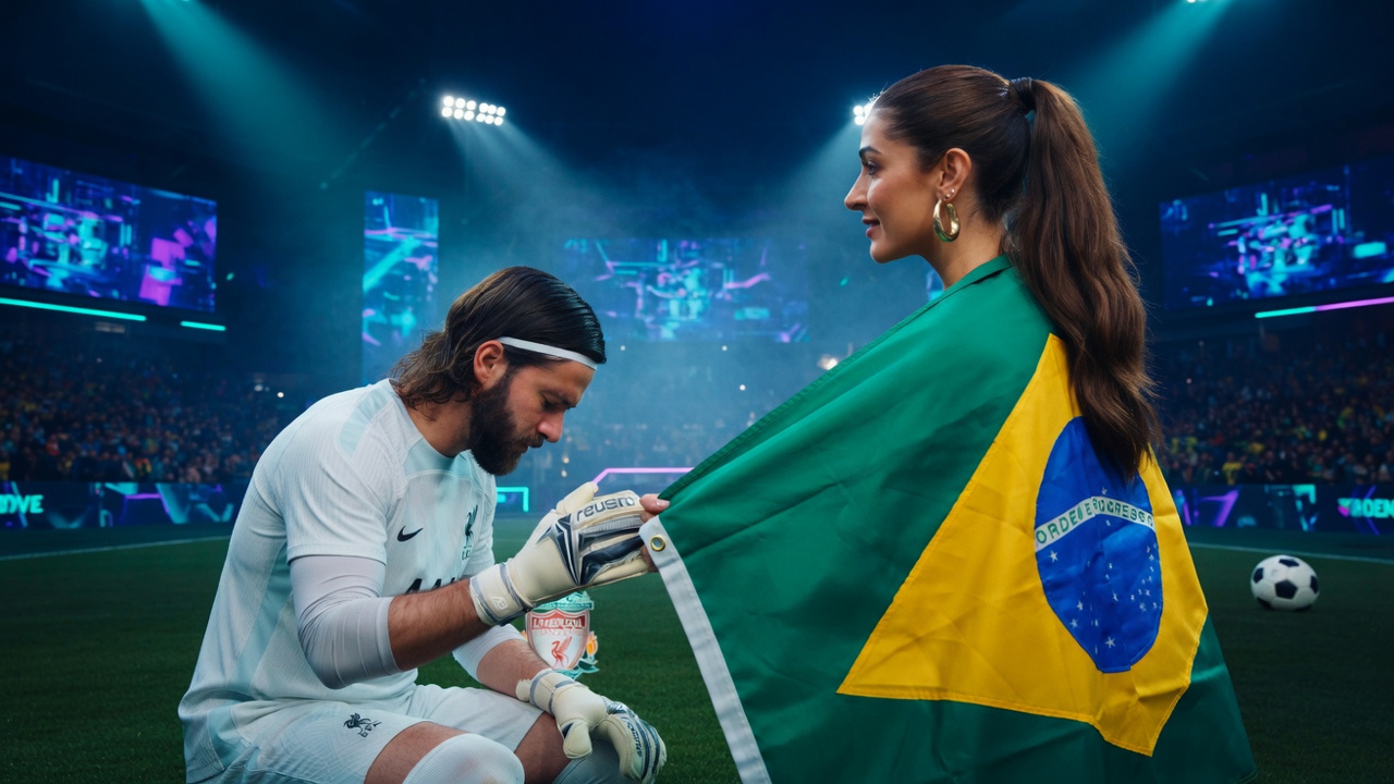 Natália Loewe Becker homenageia Alisson após eliminação do Brasil na Copa Natália Loewe Becker homenageia Alisson após eliminação do Brasil na Copa