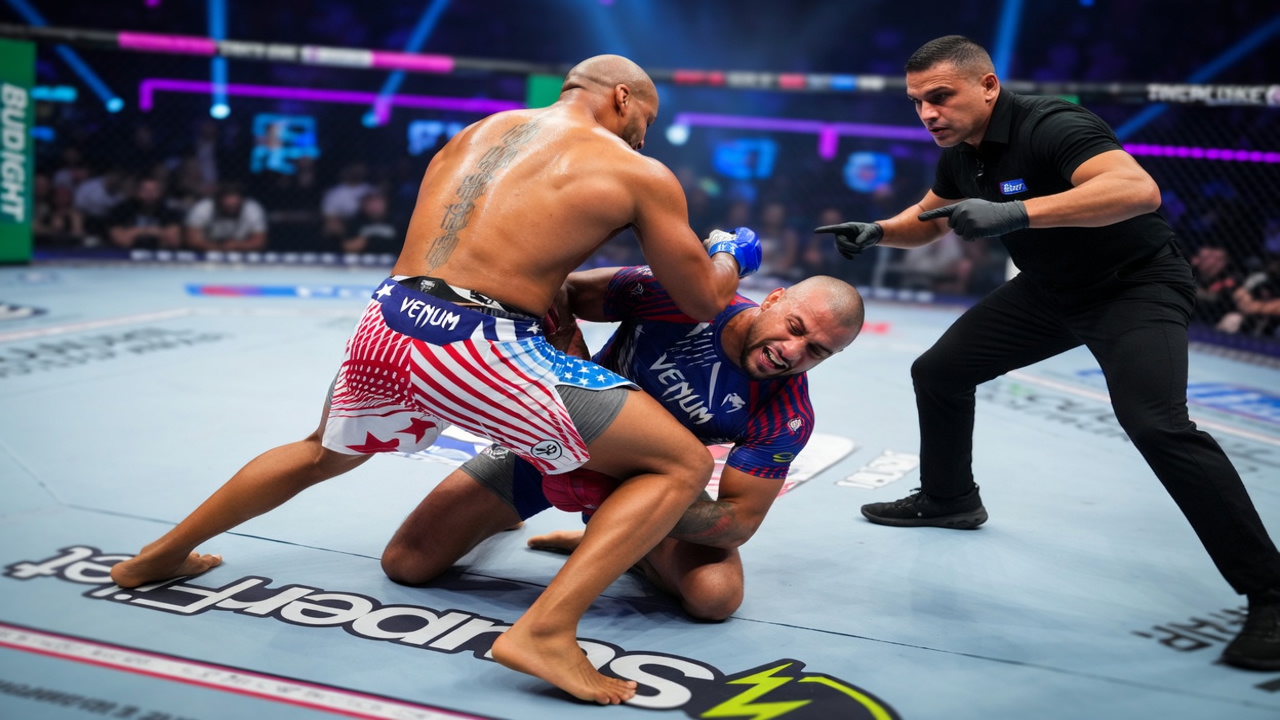 Pereira acusa Ciryl Gane de golpes ilegais e mira árbitro Herb Dean Pereira acusa Ciryl Gane de golpes ilegais e mira árbitro Herb Dean