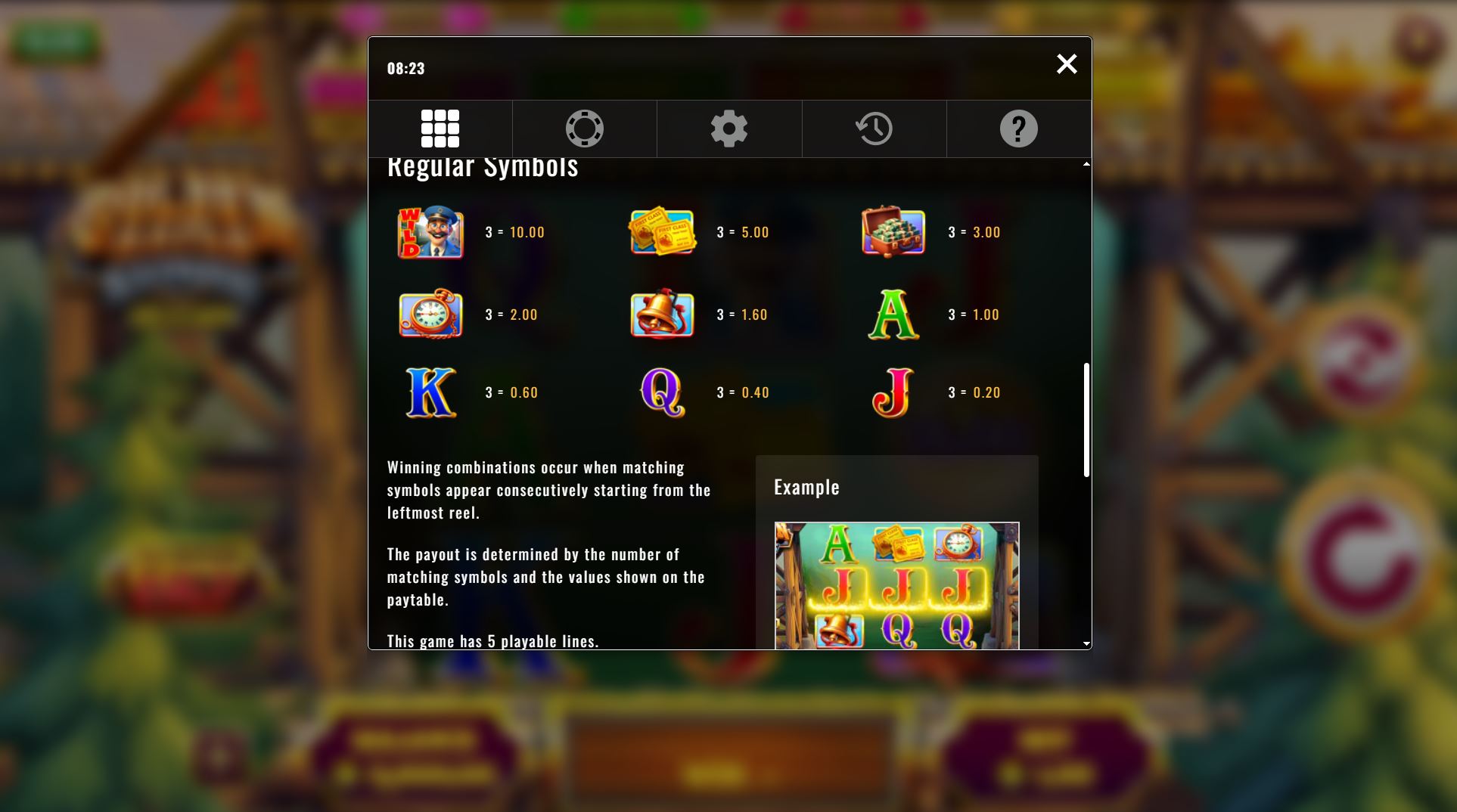Bonuses and symbols