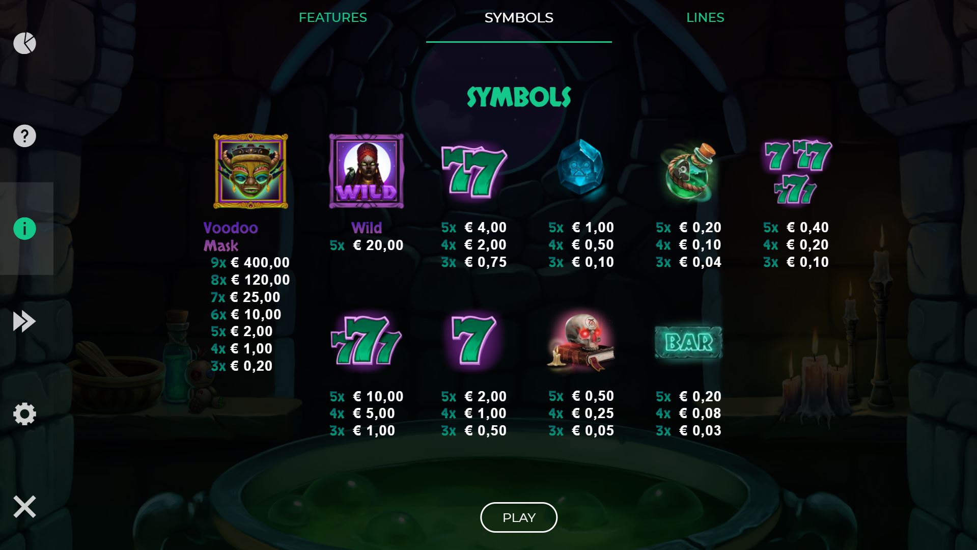 Bonuses and symbols