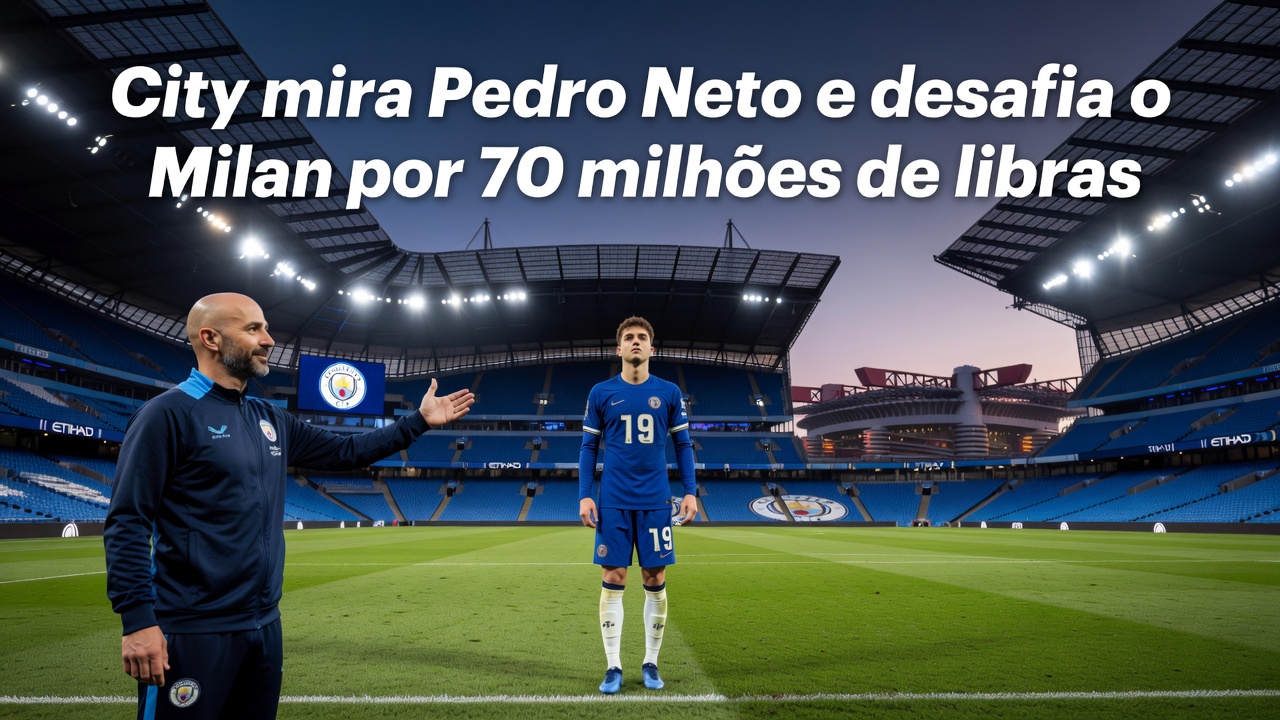 City mira Pedro Neto e desafia o Milan por 70 milhões de libras City mira Pedro Neto e desafia o Milan por 70 milhões de libras