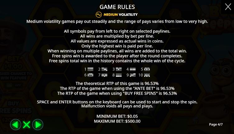 Bonuses and symbols