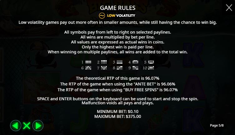 Bonuses and symbols