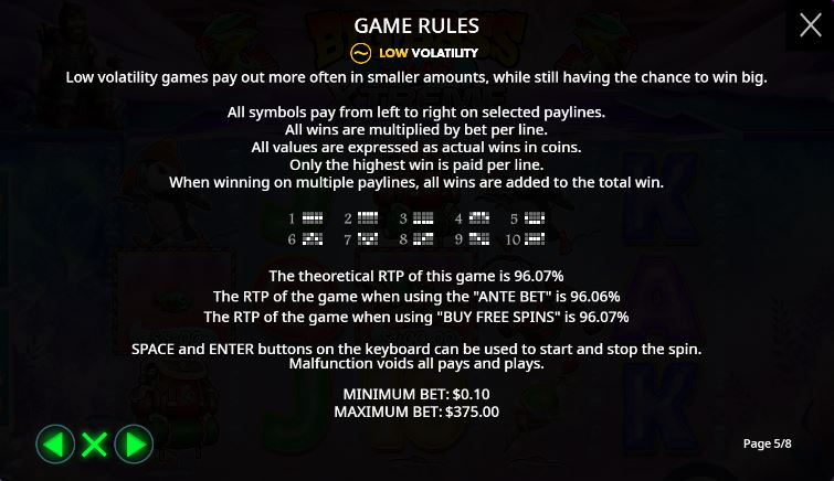 Bonuses and symbols