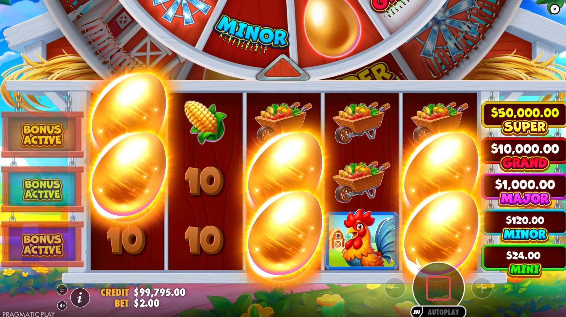 Bonuses and symbols