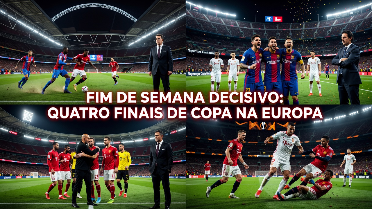 Fim de semana decisivo reúne quatro finais de copa na Europa Fim de semana decisivo reúne quatro finais de copa na Europa