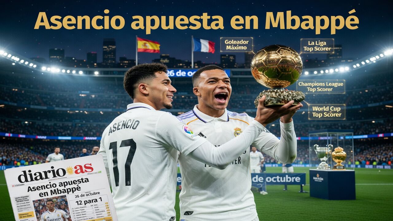 Asencio aposta em Mbappé para levantar a Bola de Ouro